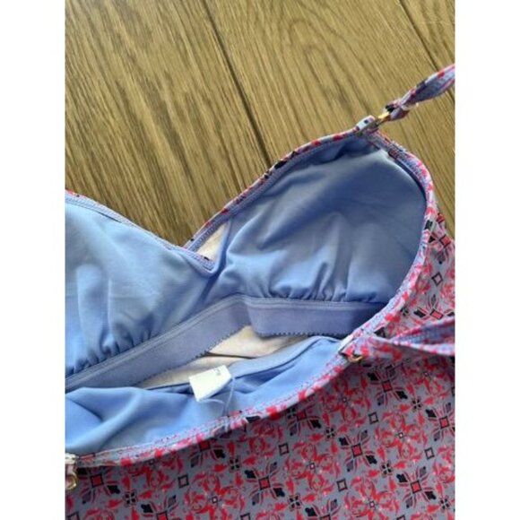 NWT Liz Claiborne Womens Tankini Top W/ Adjustable Straps & Removable Cups  Nylo - Picture 4 of 6